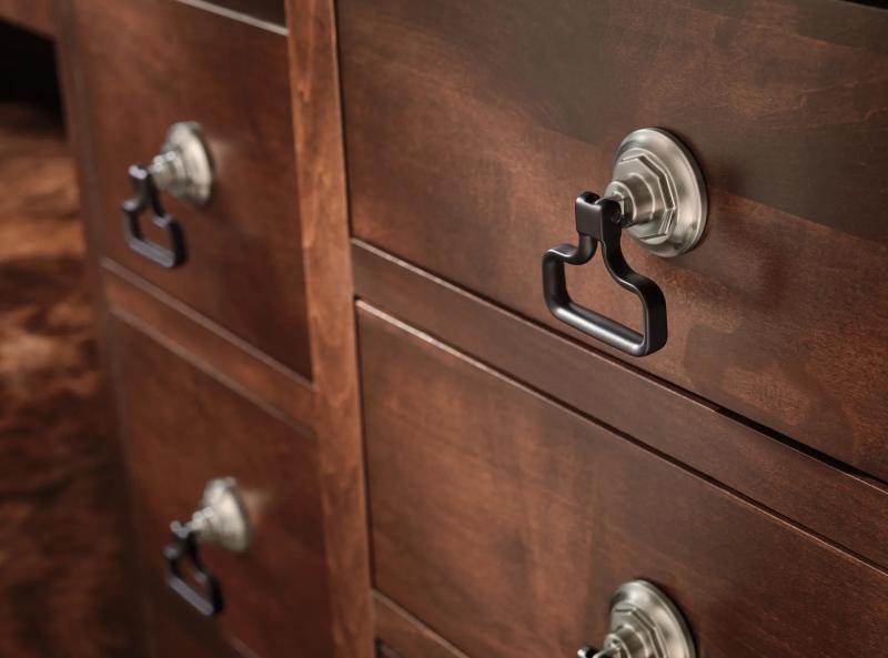 BRIZO Rook Drawer Pull — Luxe Nickel  /Matte Black