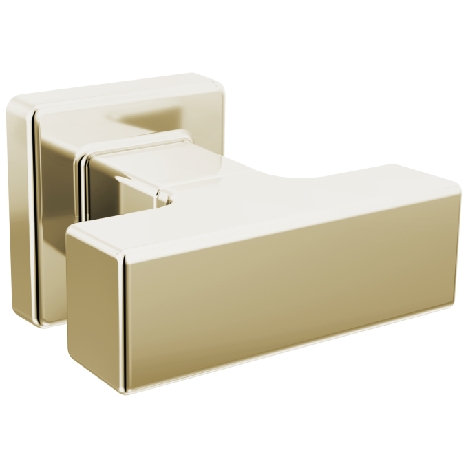 BRIZO Frank Lloyd Wright Drawer Knob — Polished Nickel / Wood