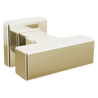 BRIZO Frank Lloyd Wright Drawer Knob — Polished Nickel / Wood