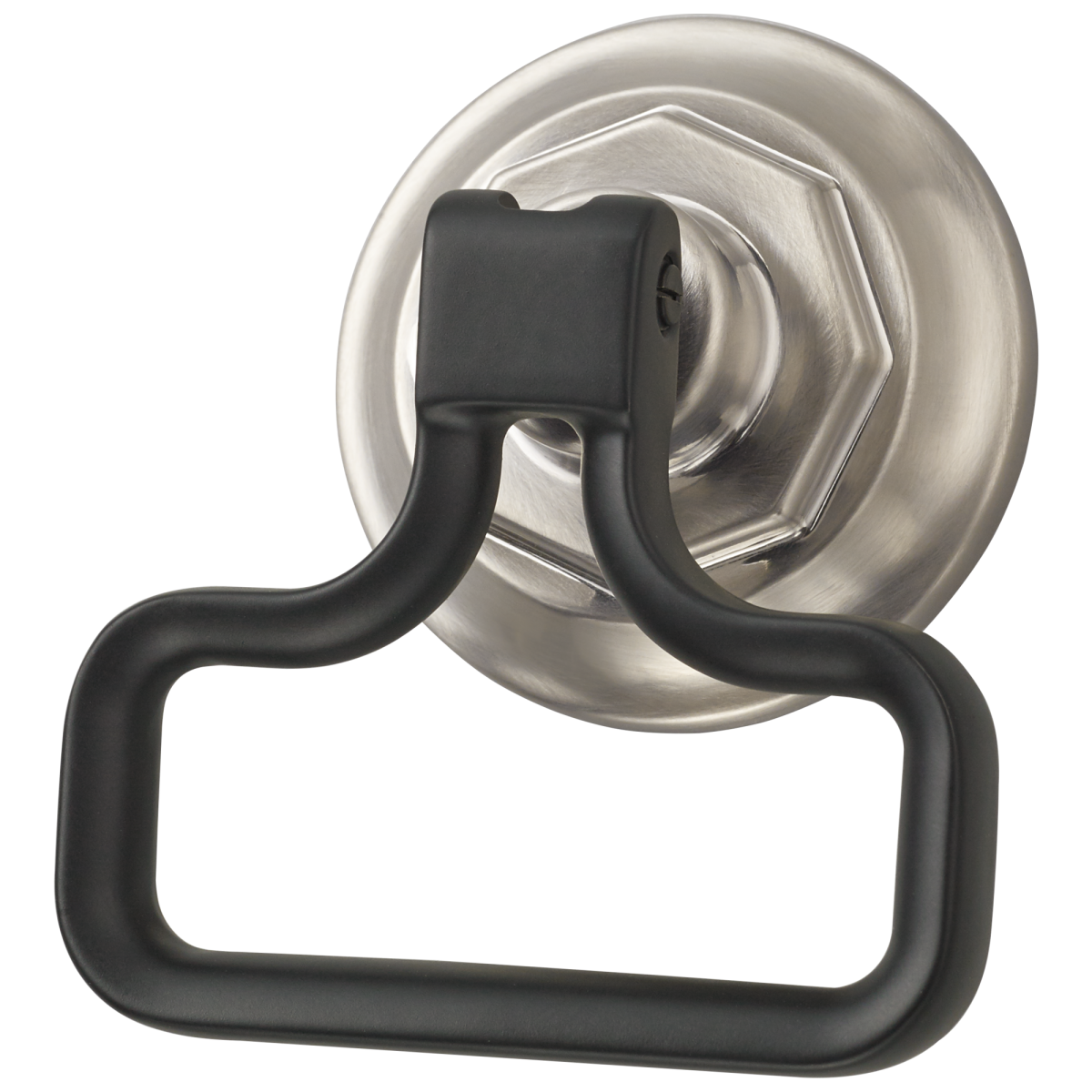 BRIZO Rook Drawer Knob — Luxe Nickel  /Matte Black