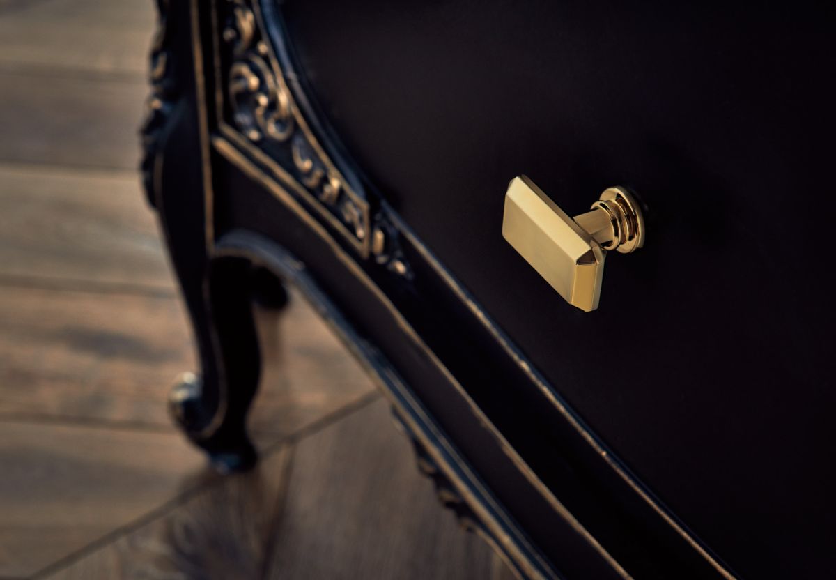 BRIZO Invari Drawer Knob — Polished Gold