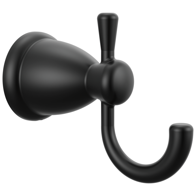 DELTA Foundations Robe Hook — Matte Black