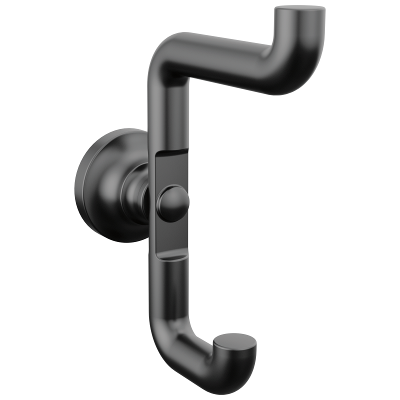 DELTA Saylor Double Robe Hook — Matte Black