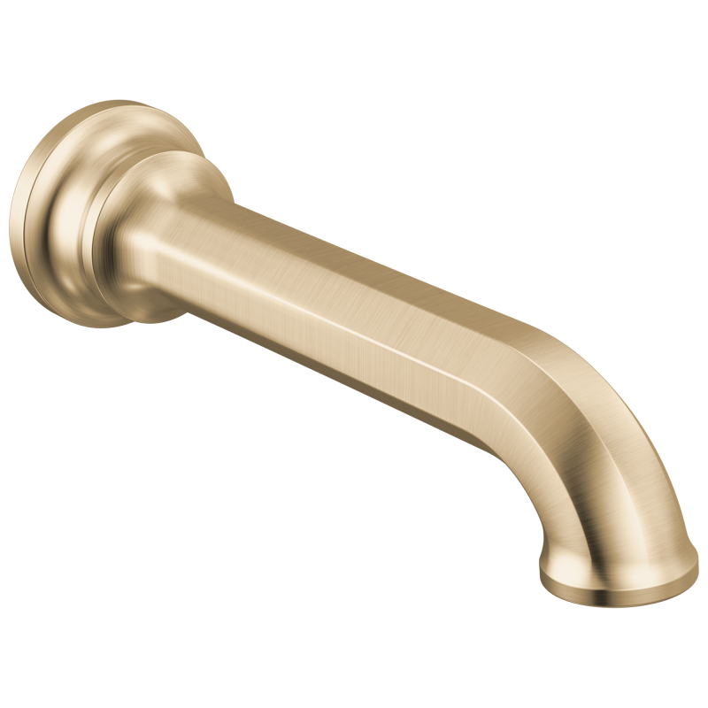 BRIZO Beauclere Non-Diverter Tub Spout — Luxe Gold