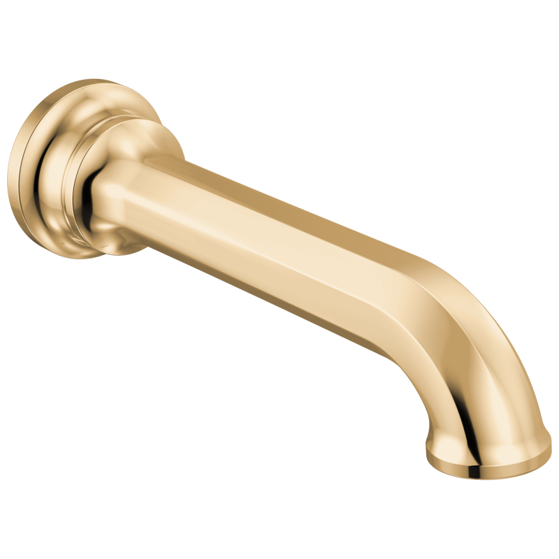 BRIZO Beauclere Non-Diverter Tub Spout — Polished Gold