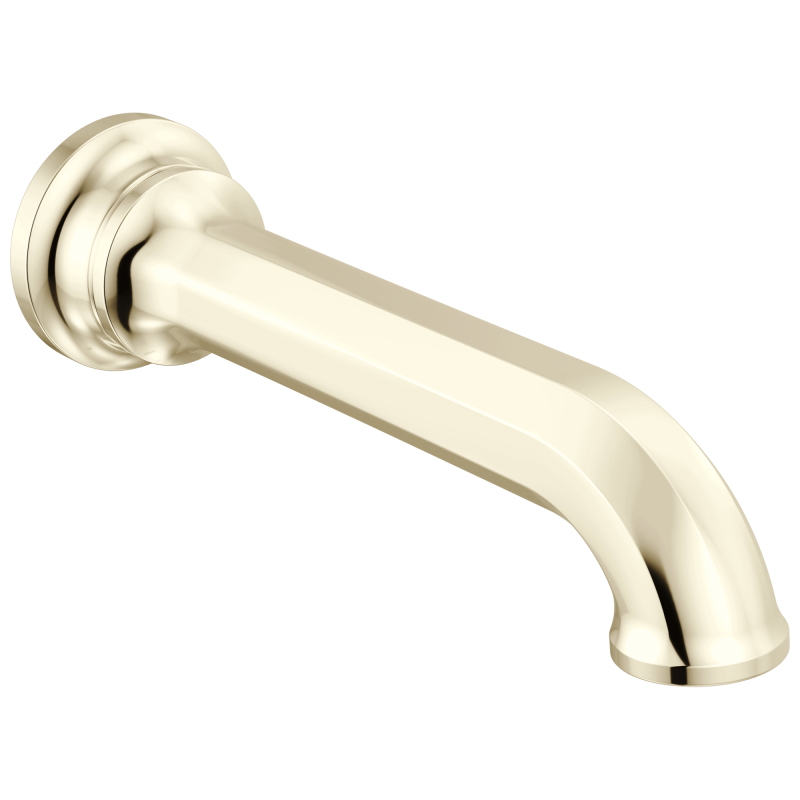 BRIZO Beauclere Non-Diverter Tub Spout — Polished Nickel