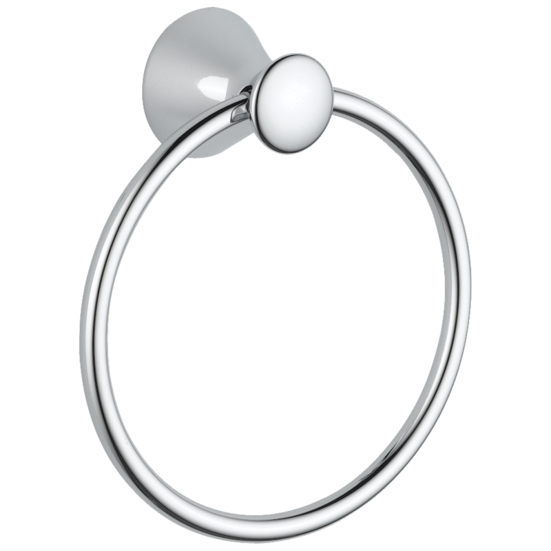 DELTA Lahara Towel Ring — Chrome