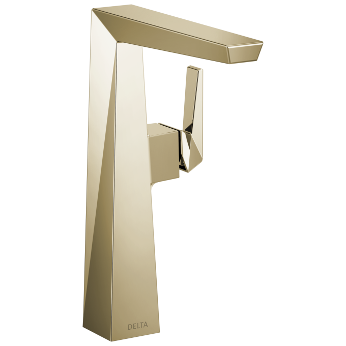 DELTA Trillian Single Handle Vessel Bathroom Faucet — Lumicoat® Polished Nickel