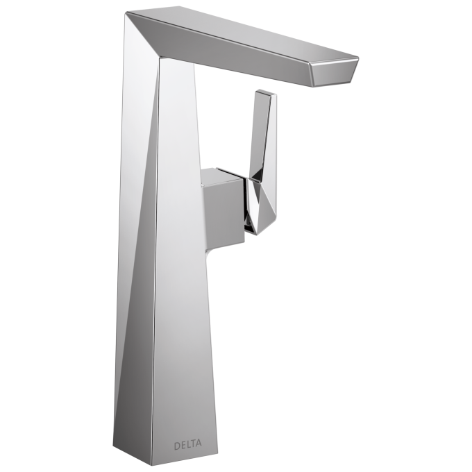 DELTA Trillian Single Handle Vessel Bathroom Faucet — Lumicoat® Chrome