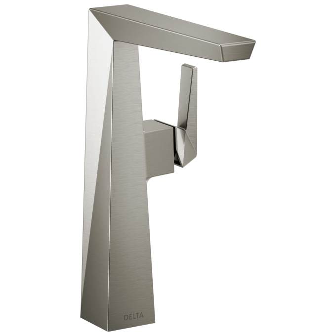 DELTA Trillian Single Handle Vessel Bathroom Faucet — Lumicoat® Stainless