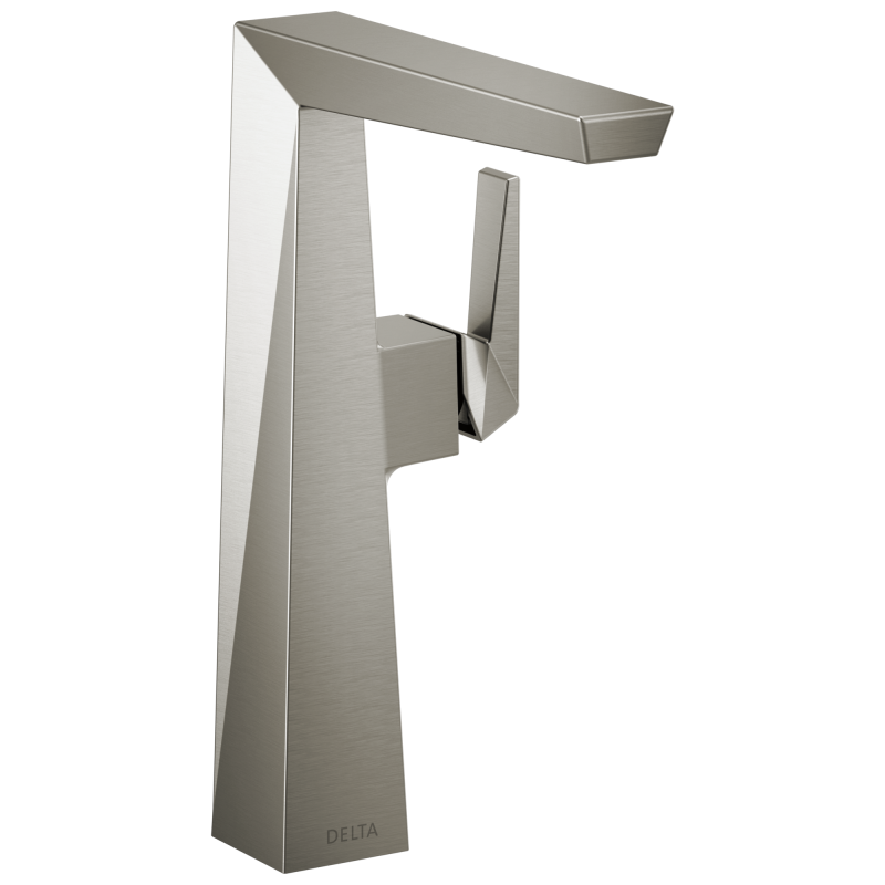 DELTA Trillian Single Handle Vessel Bathroom Faucet — Lumicoat® Stainless