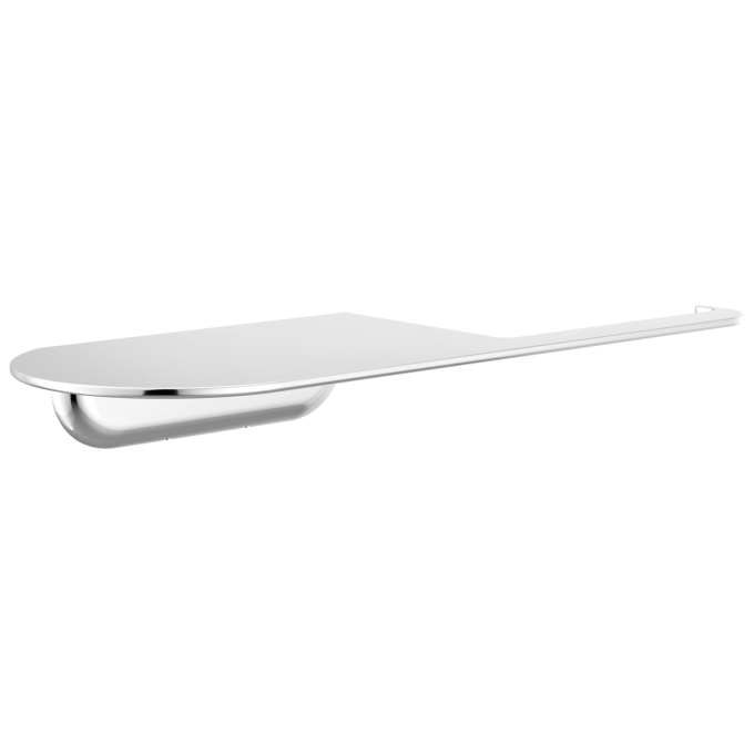 DELTA Bonacci Tissue Holder with Shelf — Chrome