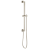 BRIZO Essential Shower Linear Square Slide Bar With Hose — Luxe Nickel