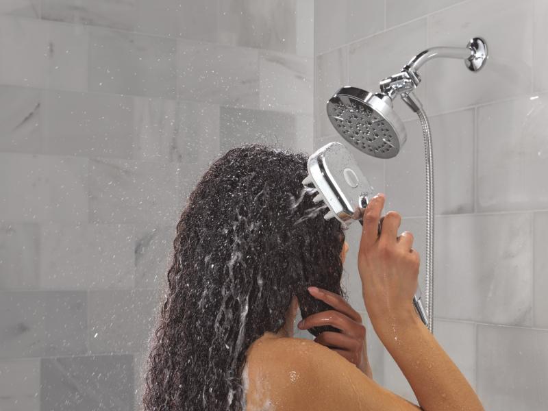 DELTA Universal Showering Components Detangling Shower Tool — Chrome