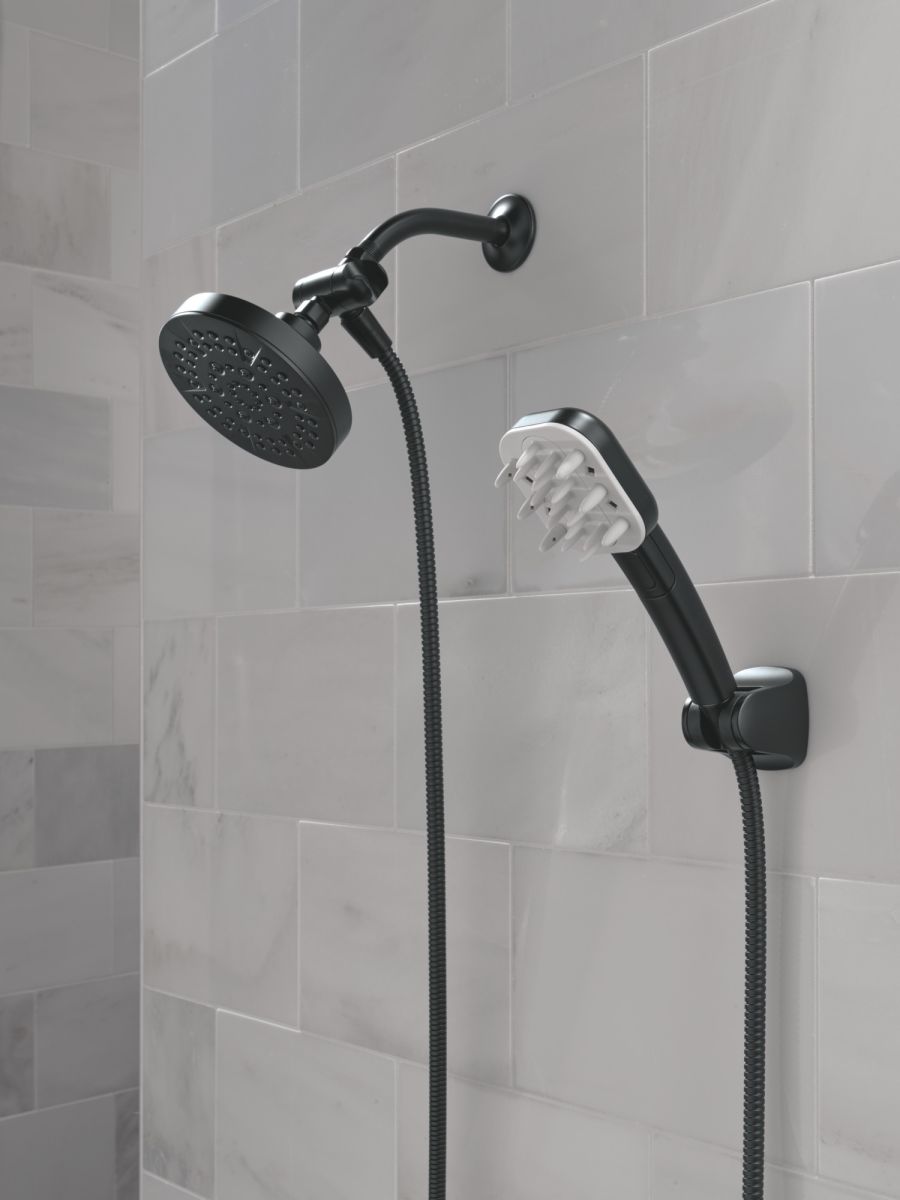 DELTA Universal Showering Components Detangling Shower Tool — Matte Black
