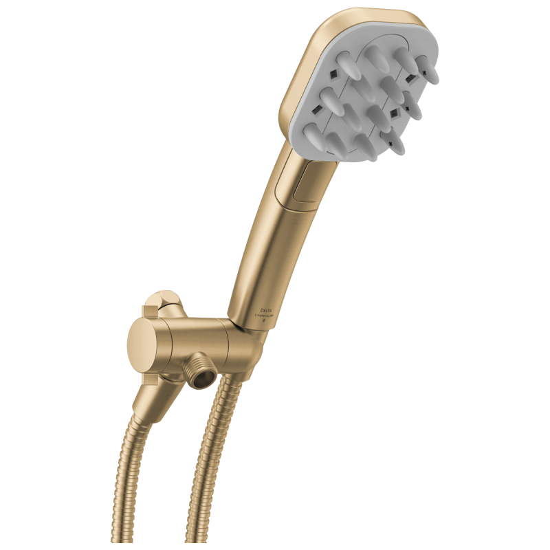 DELTA Universal Showering Components Detangling Shower Tool — Champagne Bronze