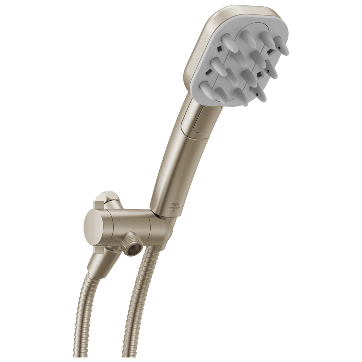 DELTA Universal Showering Components Detangling Shower Tool — Spotshield Brushed Nickel