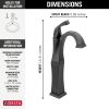 DELTA Dryden Single Handle Vessel Bathroom Faucet — Venetian Bronze