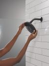 DELTA Universal Showering Components PivotPro Raincan Shower Head with TouchClean Spray Face — Matte Black