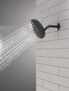 DELTA Universal Showering Components PivotPro Raincan Shower Head with TouchClean Spray Face — Matte Black