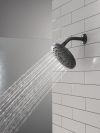 DELTA Universal Showering Components PivotPro Raincan Shower Head with TouchClean Spray Face — Matte Black