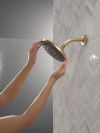 DELTA Universal Showering Components PivotPro Raincan Shower Head with TouchClean Spray Face — Champagne Bronze