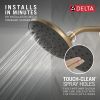 DELTA Universal Showering Components PivotPro Raincan Shower Head with TouchClean Spray Face — Champagne Bronze