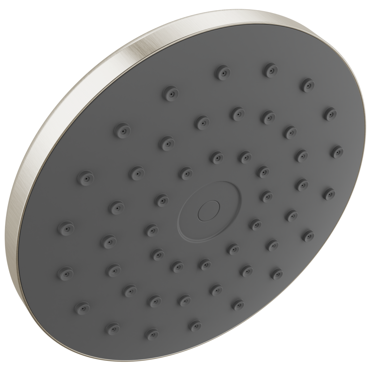 DELTA Universal Showering Components PivotPro Raincan Shower Head with TouchClean Spray Face — Spotshield Brushed Nickel
