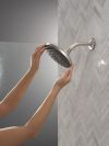 DELTA Universal Showering Components PivotPro Raincan Shower Head with TouchClean Spray Face — Spotshield Brushed Nickel