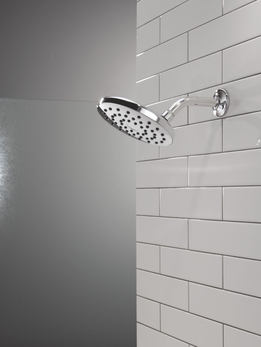 DELTA Universal Showering Components PivotPro Raincan Shower Head — Chrome