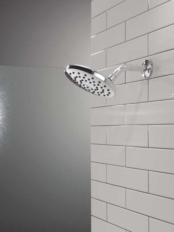 DELTA Universal Showering Components PivotPro Raincan Shower Head — Chrome