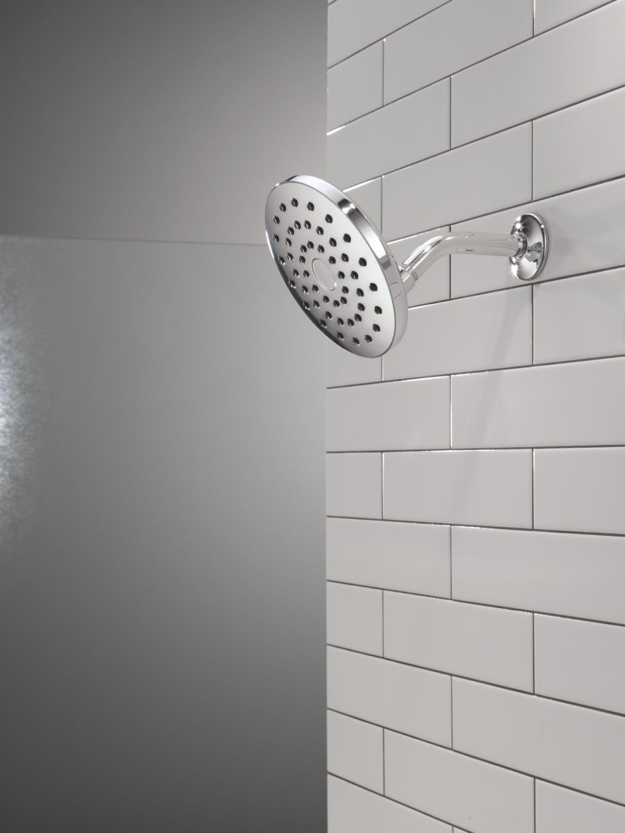 DELTA Universal Showering Components PivotPro Raincan Shower Head — Chrome