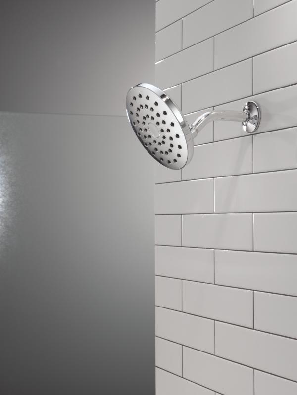 DELTA Universal Showering Components PivotPro Raincan Shower Head — Chrome
