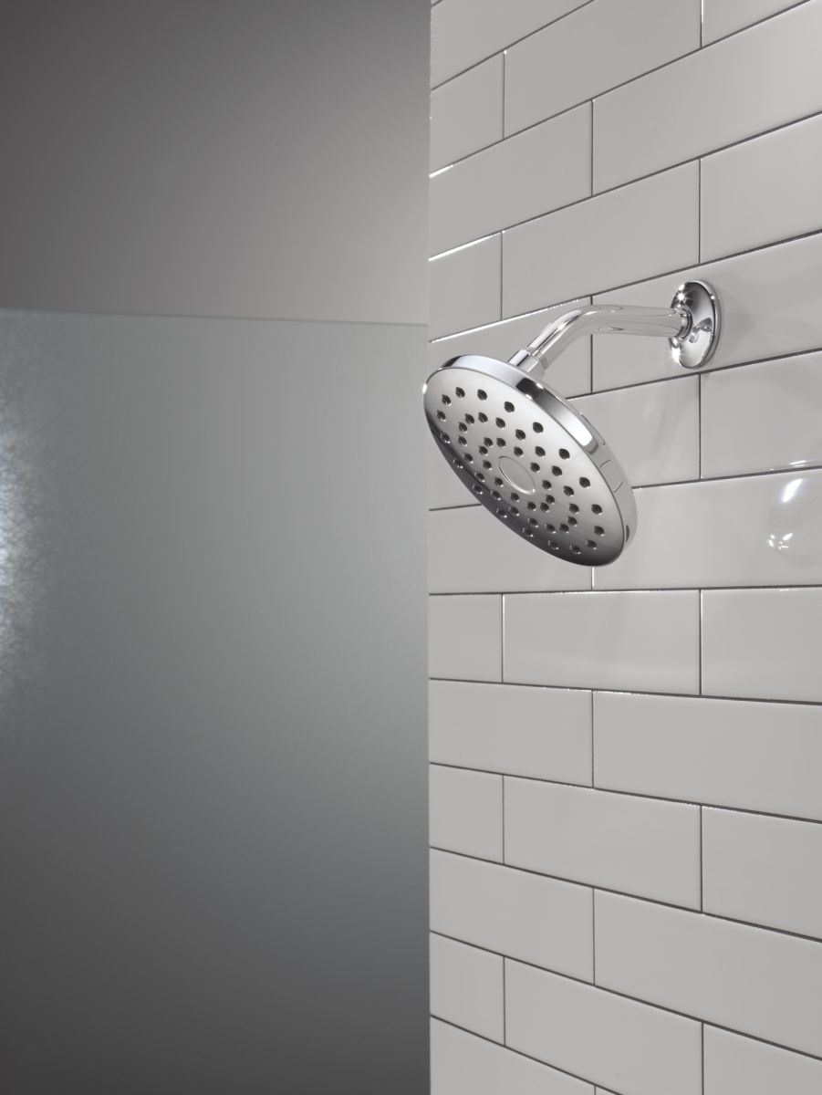 DELTA Universal Showering Components PivotPro Raincan Shower Head — Chrome