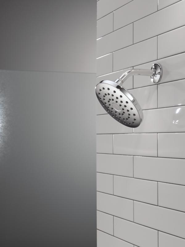 DELTA Universal Showering Components PivotPro Raincan Shower Head — Chrome