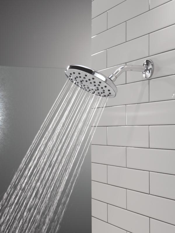 DELTA Universal Showering Components PivotPro Raincan Shower Head — Chrome