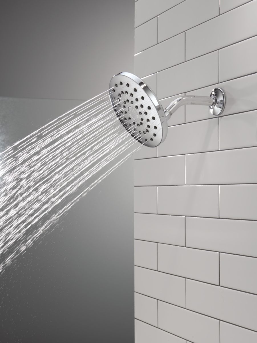 DELTA Universal Showering Components PivotPro Raincan Shower Head — Chrome