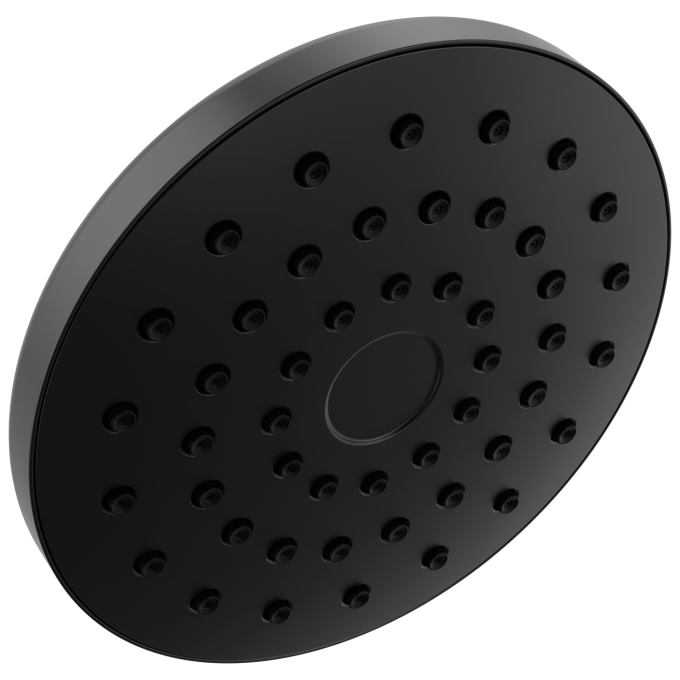 DELTA Universal Showering Components PivotPro Raincan Shower Head — Matte Black