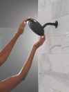DELTA Universal Showering Components PivotPro Raincan Shower Head — Matte Black