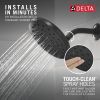 DELTA Universal Showering Components PivotPro Raincan Shower Head — Matte Black