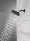 DELTA Universal Showering Components PivotPro Raincan Shower Head — Matte Black