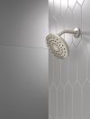 DELTA Universal Showering Components PivotPro Raincan Shower Head — Spotshield Brushed Nickel