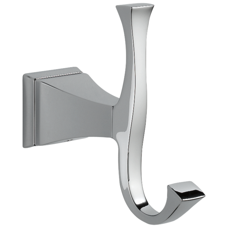 DELTA Dryden Double Robe Hook — Chrome