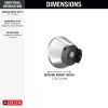 DELTA Universal Showering Components SureDock Magnetic Docking Mount — Chrome