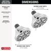 DELTA Universal Showering Components 3-Setting Shower Head, 2-Pack — Chrome
