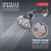 DELTA Universal Showering Components 3-Setting Shower Head, 2-Pack — Chrome