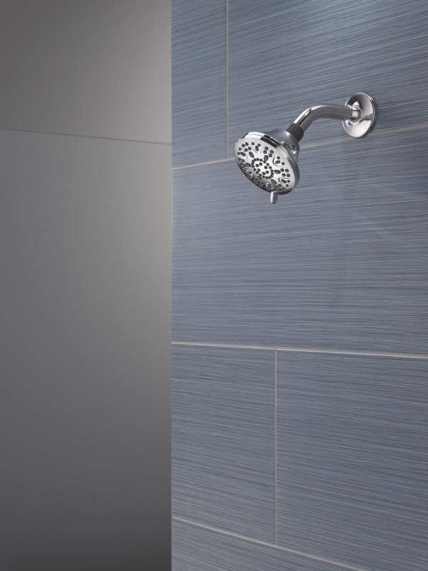 DELTA Universal Showering Components 3-Setting Shower Head, 2-Pack — Chrome