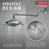 DELTA Universal Showering Components Bell Shower Head with Adjustable Arm Extender — Chrome