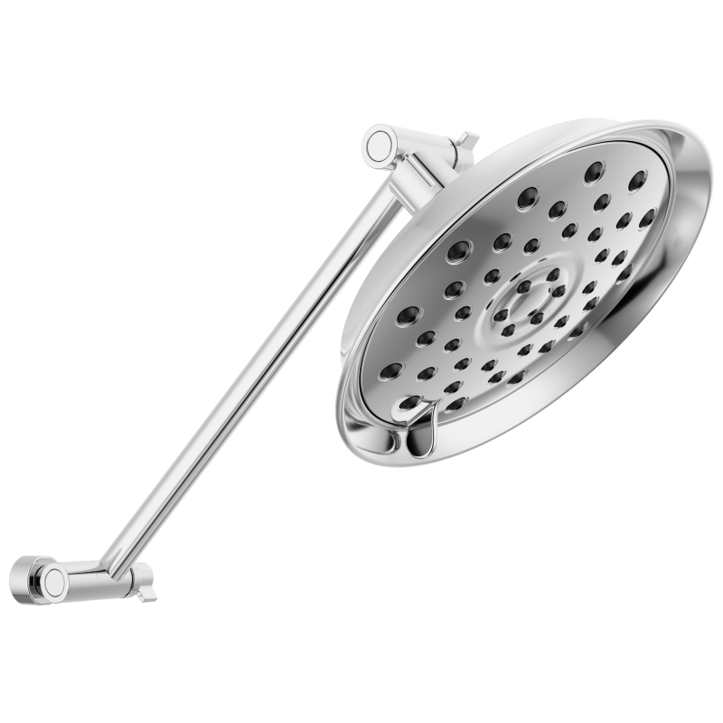 DELTA Universal Showering Components Shower Head with Adjustable Arm — Chrome