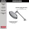 DELTA Universal Showering Components Shower Head with Adjustable Arm — Chrome